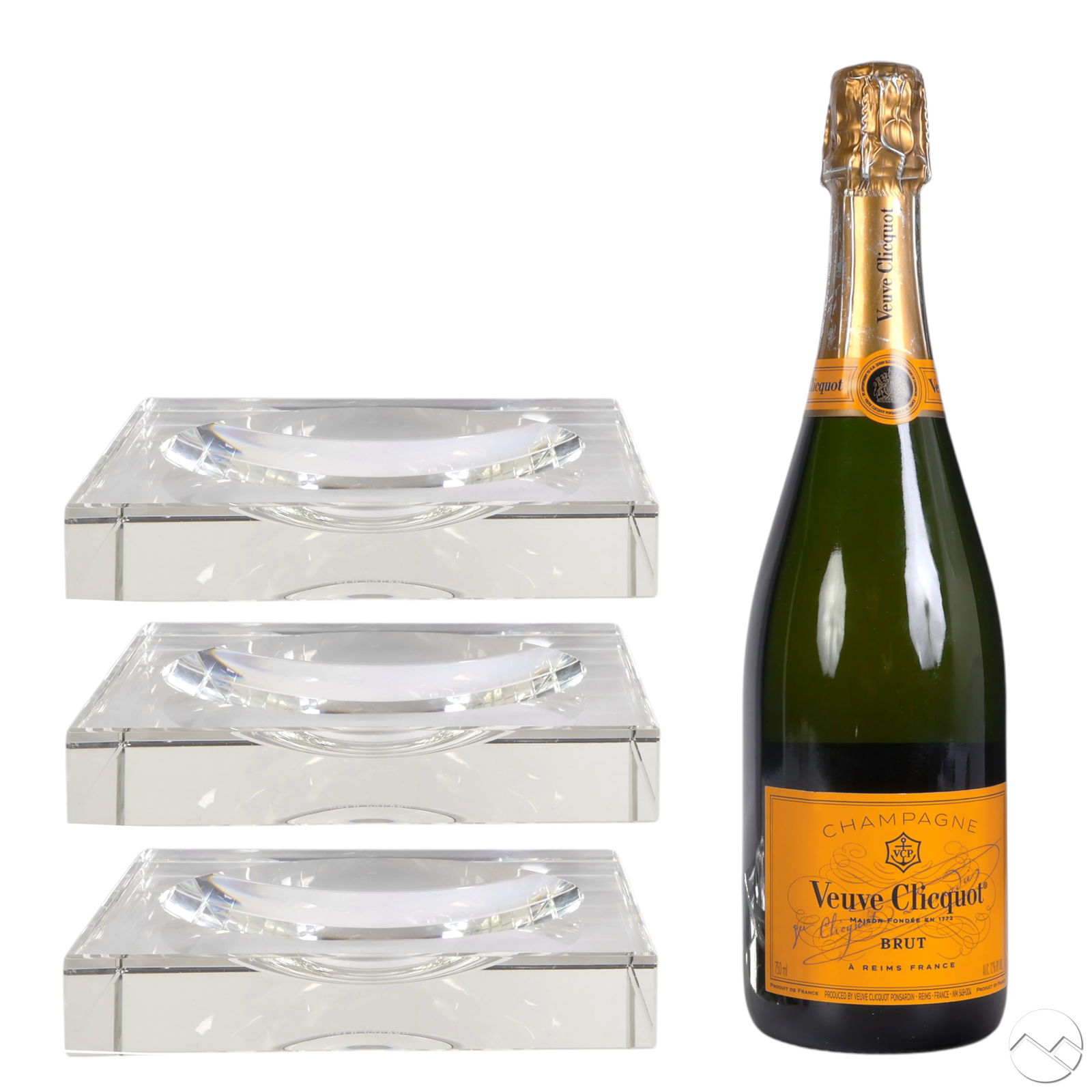 Ralph Lauren Designer Fine Crystal Square Bowl SET (1 of 5)