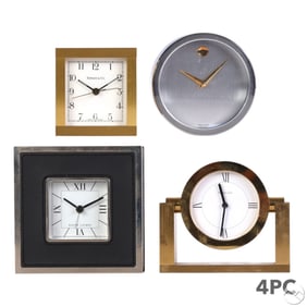 Tiffany Movado Ralph Lauren Designer Desk Clocks