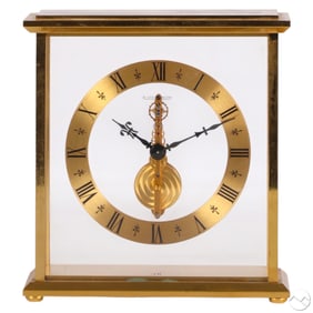Jaeger LeCoultre Mid Century Swiss Skeleton Clock