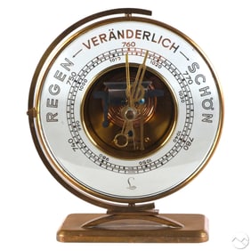 Lufft German Mid Century Modern Table Barometer