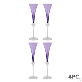 Versace Rosenthal Medusa Lumiere Champagne Flutes