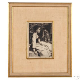 William Lee Hankey 1869-1952 Sitter Etching SIGNED