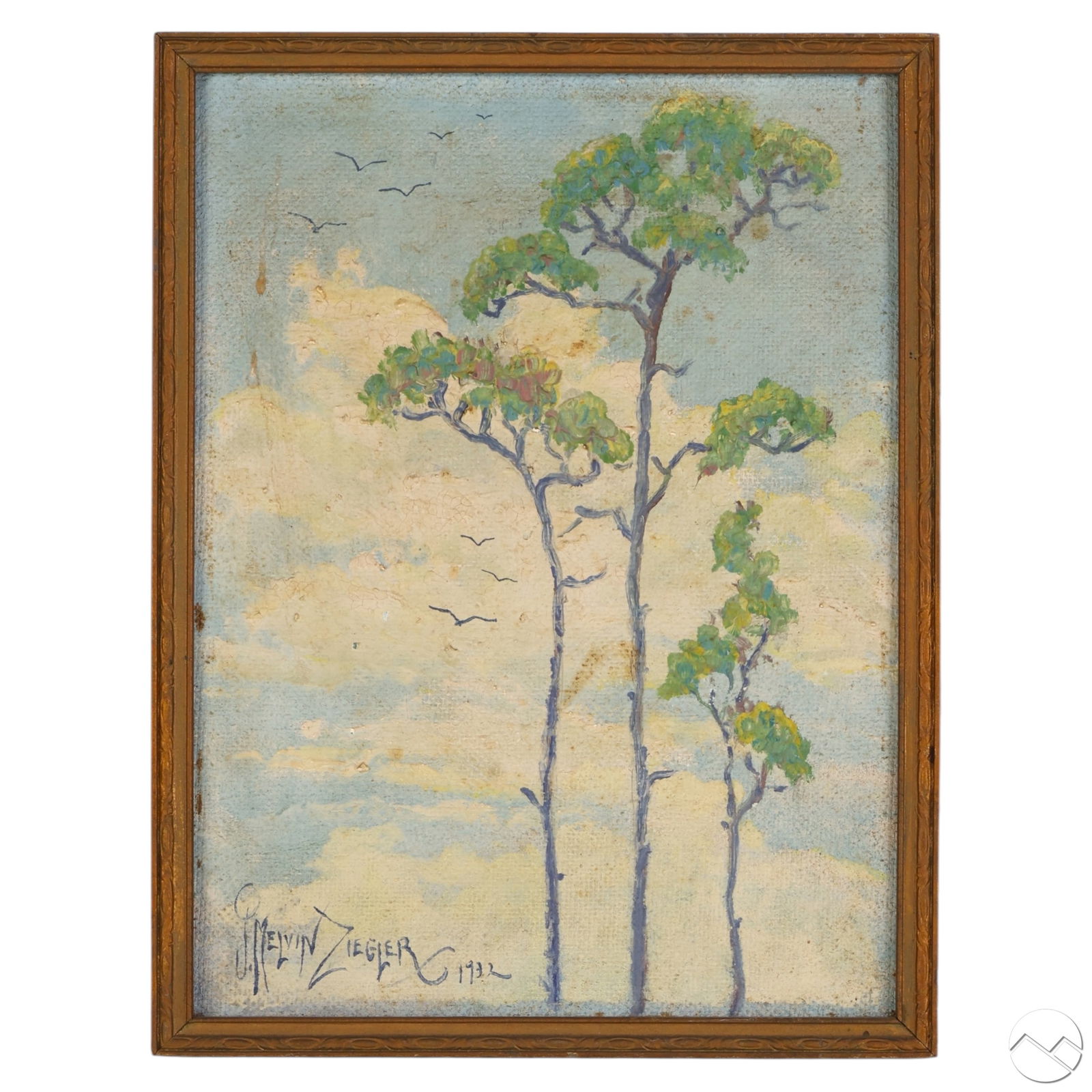 J. Melvin Ziegler 1907-1972 Pine Tops Oil Painting (1 of 6)