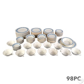 Wedgwood Porcelain Lavender on Cream 98 Piece SET