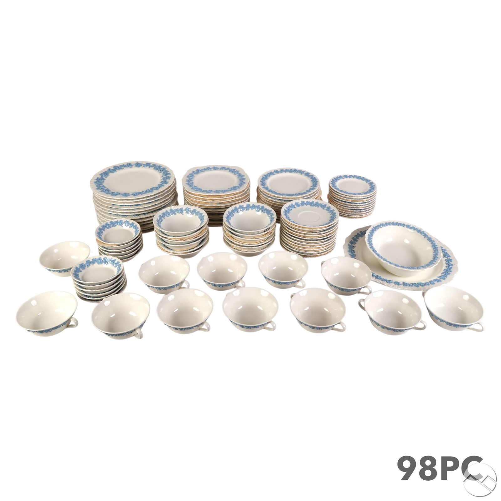 Wedgwood Porcelain Lavender on Cream 98 Piece SET (1 of 12)