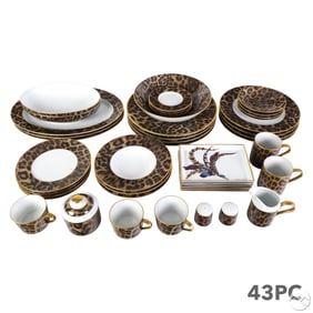 Ralph Lauren Porcelain Hutchinson Dinnerware 43pc