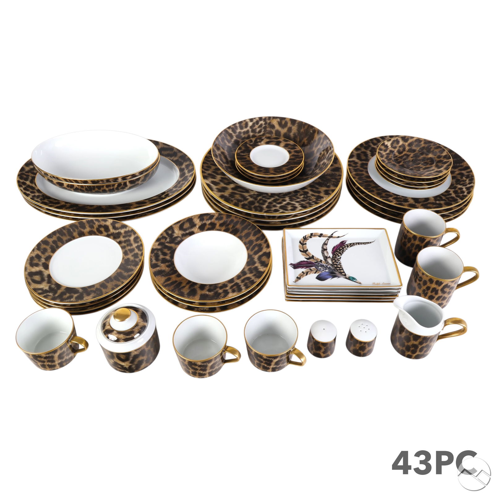 Ralph Lauren Porcelain Hutchinson Dinnerware 43pc (1 of 18)