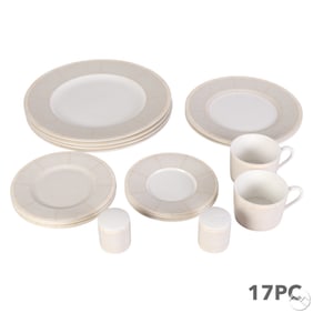 Ralph Lauren Vivienne Porcelain Dinnerware 17p SET