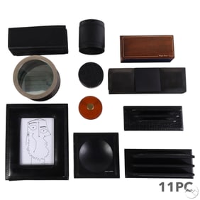 Ralph Lauren Polo Leather Desk Accessory 11pc LOT