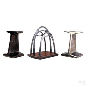 Ralph Lauren Home Bookends & Letter Holder 3pc LOT
