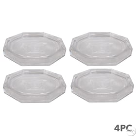 Versace Rosenthal Crystal Medusa Coasters 4pc SET