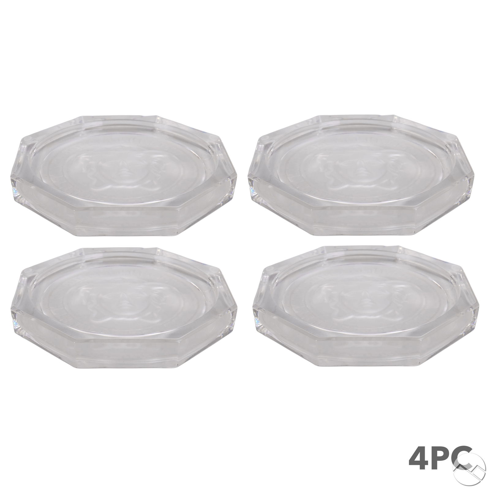 Versace Rosenthal Crystal Medusa Coasters 4pc SET (1 of 6)