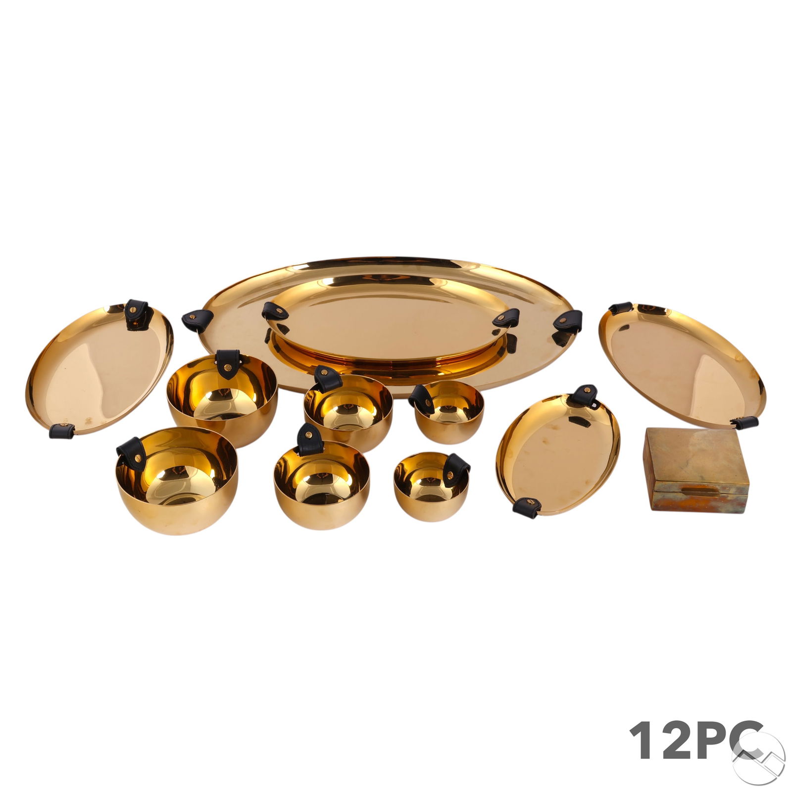 Ralph Lauren Stainless Wyatt Ware Servers 12pc LOT (1 of 8)