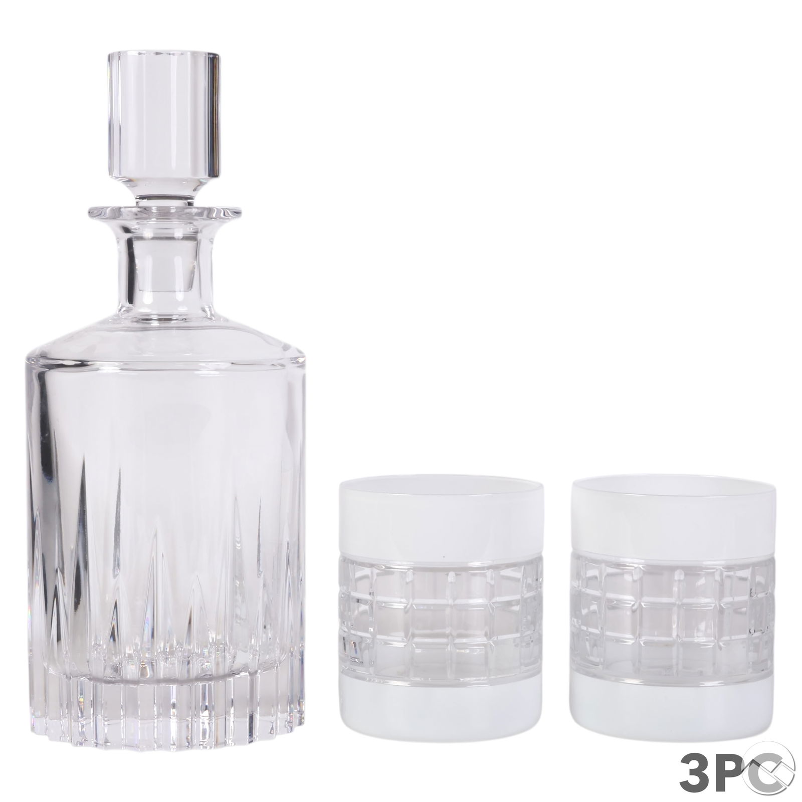 Waterford Crystal Decanter and Two Glasses LOT 3pc (1 of 6)