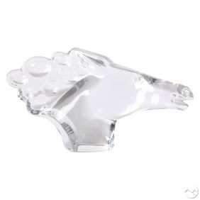 Baccarat Robert Rigot Crystal Horse Head Sculpture