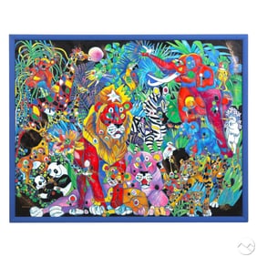 Tie Feng Jiang B.1938 My World II Serigraph SIGNED