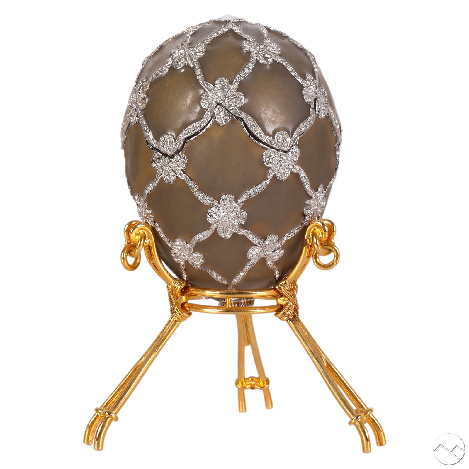 Faberge Imperial Style Enamel Swan Egg & Necklace (1 of 8)
