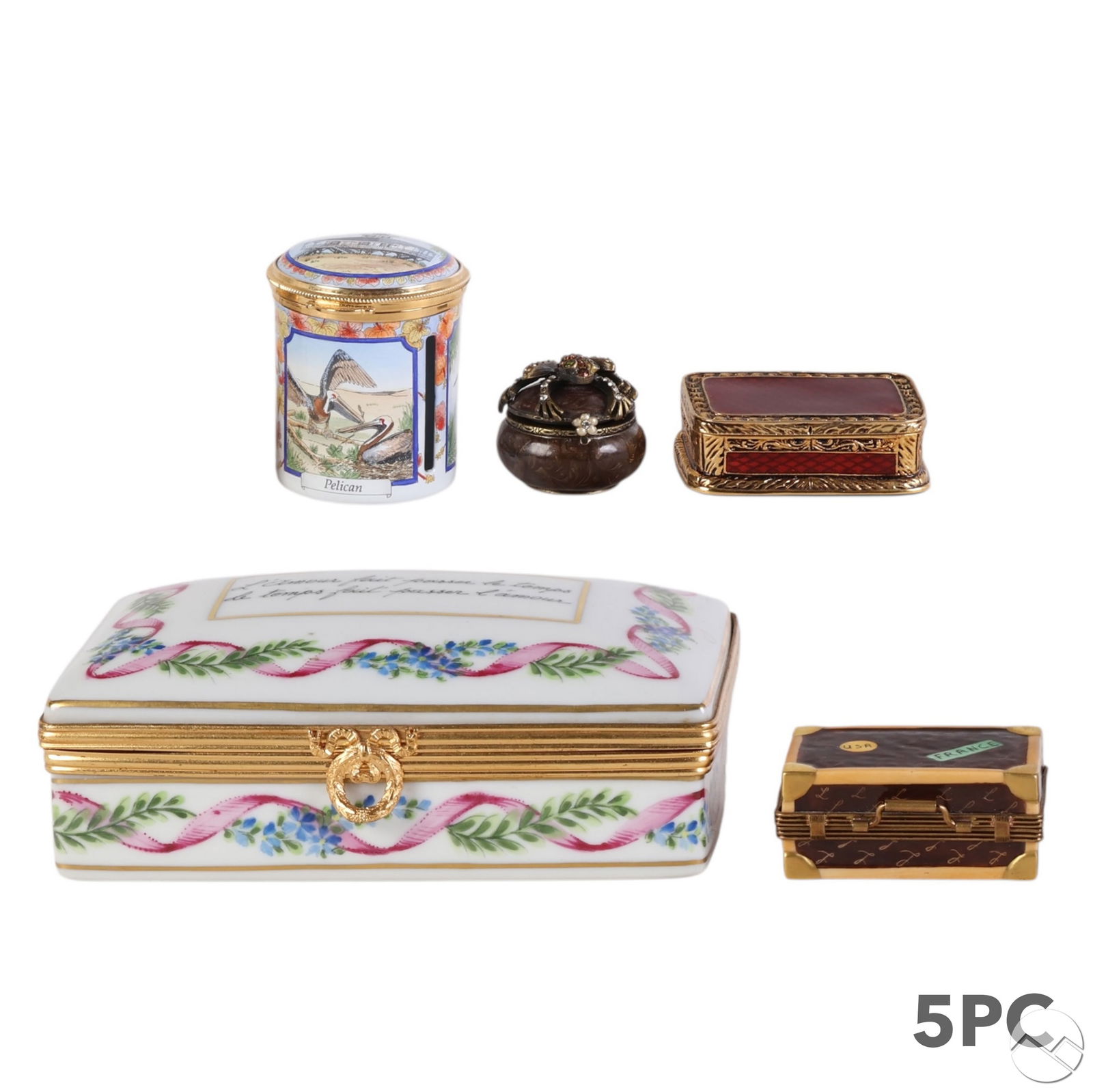 Faberge Limoges Strongwater Staffordshire Box LOT (1 of 10)