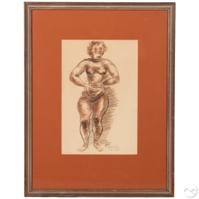 Chaim Gross (1904-1991) Expressive Figural Drawing