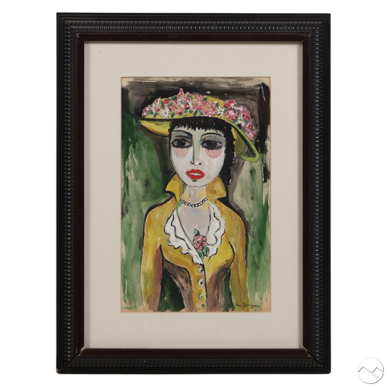 Figural Portrait Painting After Kees Van Dongen (1 of 6)