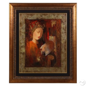 Arbe b.1958 Eloquence Female Portrait Painting