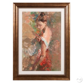Hua Chen b.1952 Serenity Portrait Giclee SIGNED