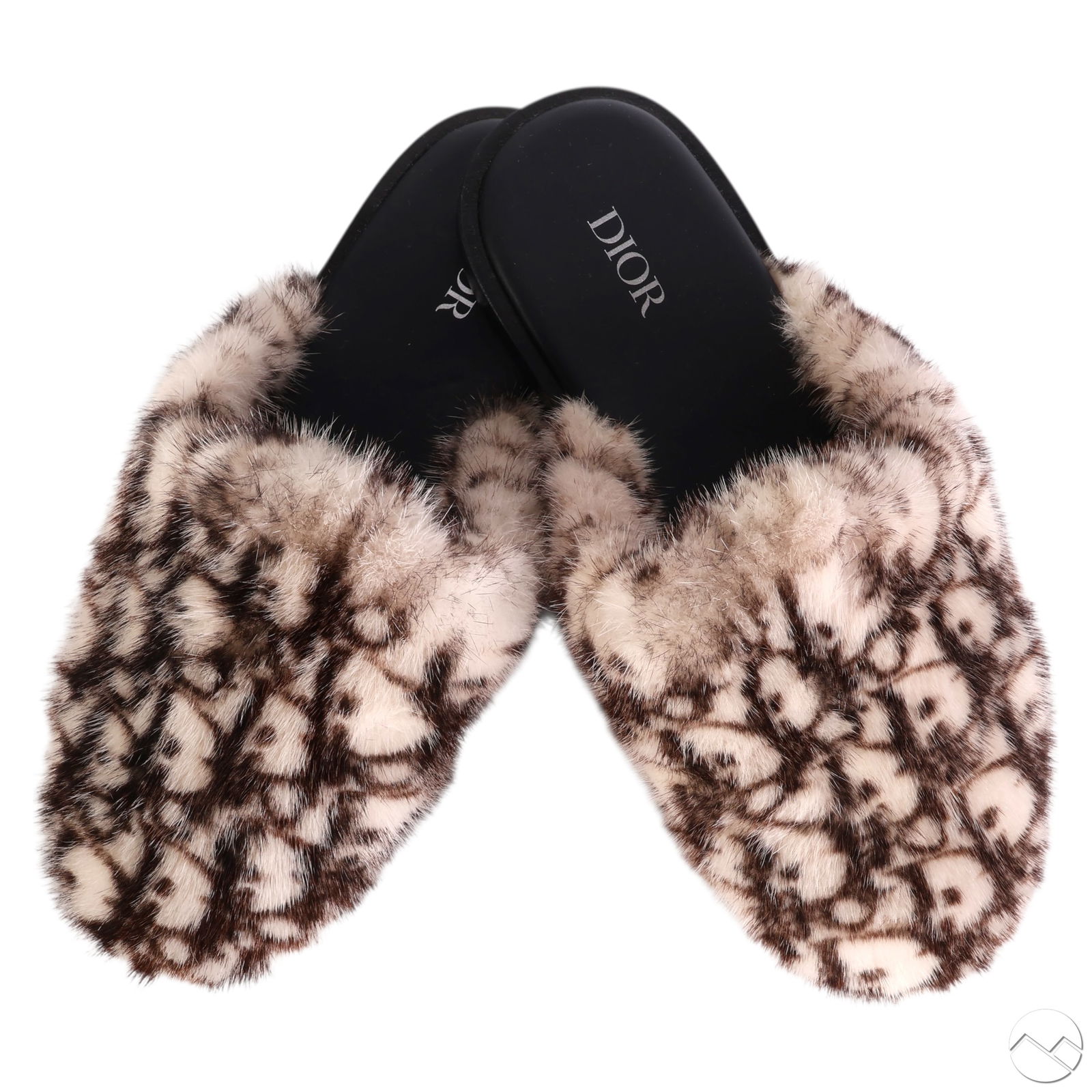 Christian Dior Mink Fur Monogram Slippers Size 36 (1 of 8)