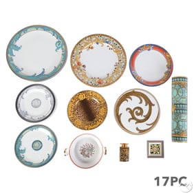 Versace Rosenthal Porcelain Mixed Pattern 17pc LOT