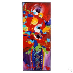Simon Bull b1958 Frankly Fabulous Flower Painting