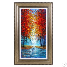 Slava Ilyayev b1970 Feel the Mist Impasto Painting