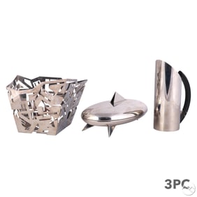 Alessi Stainless Steel Bowl Dish & Pitcher Jug 3pc