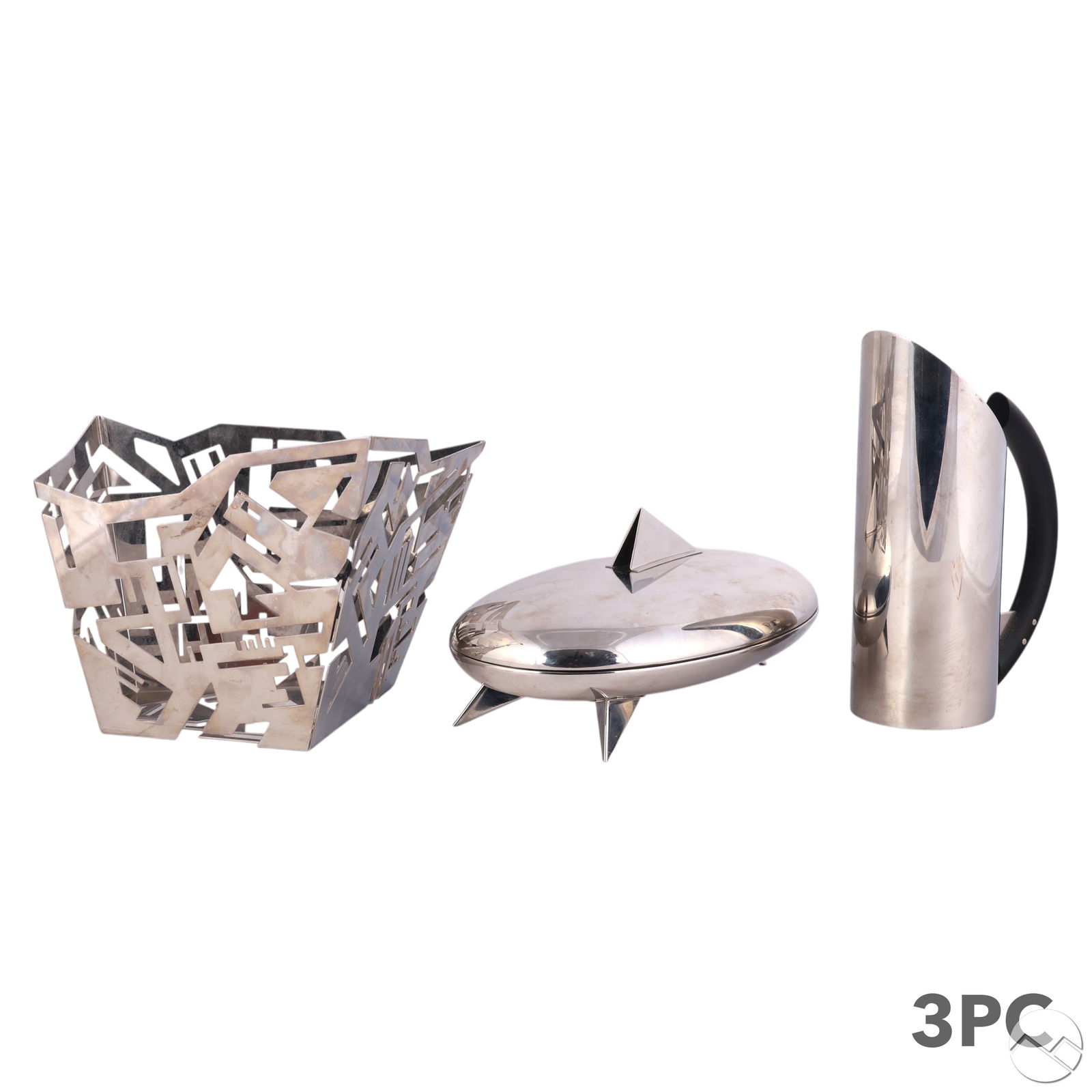 Alessi Stainless Steel Bowl Dish & Pitcher Jug 3pc (1 of 9)