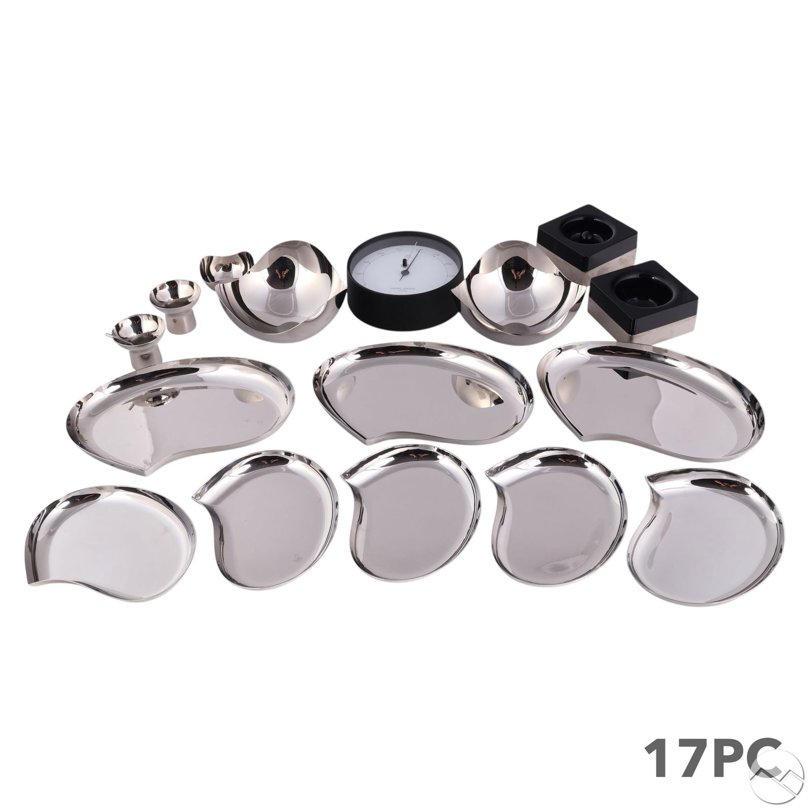 Georg Jensen Barometer Bowls Trays & Cups 17pc LOT (1 of 8)
