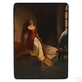 Princess Tarakanova In Flood Painted Russian Box