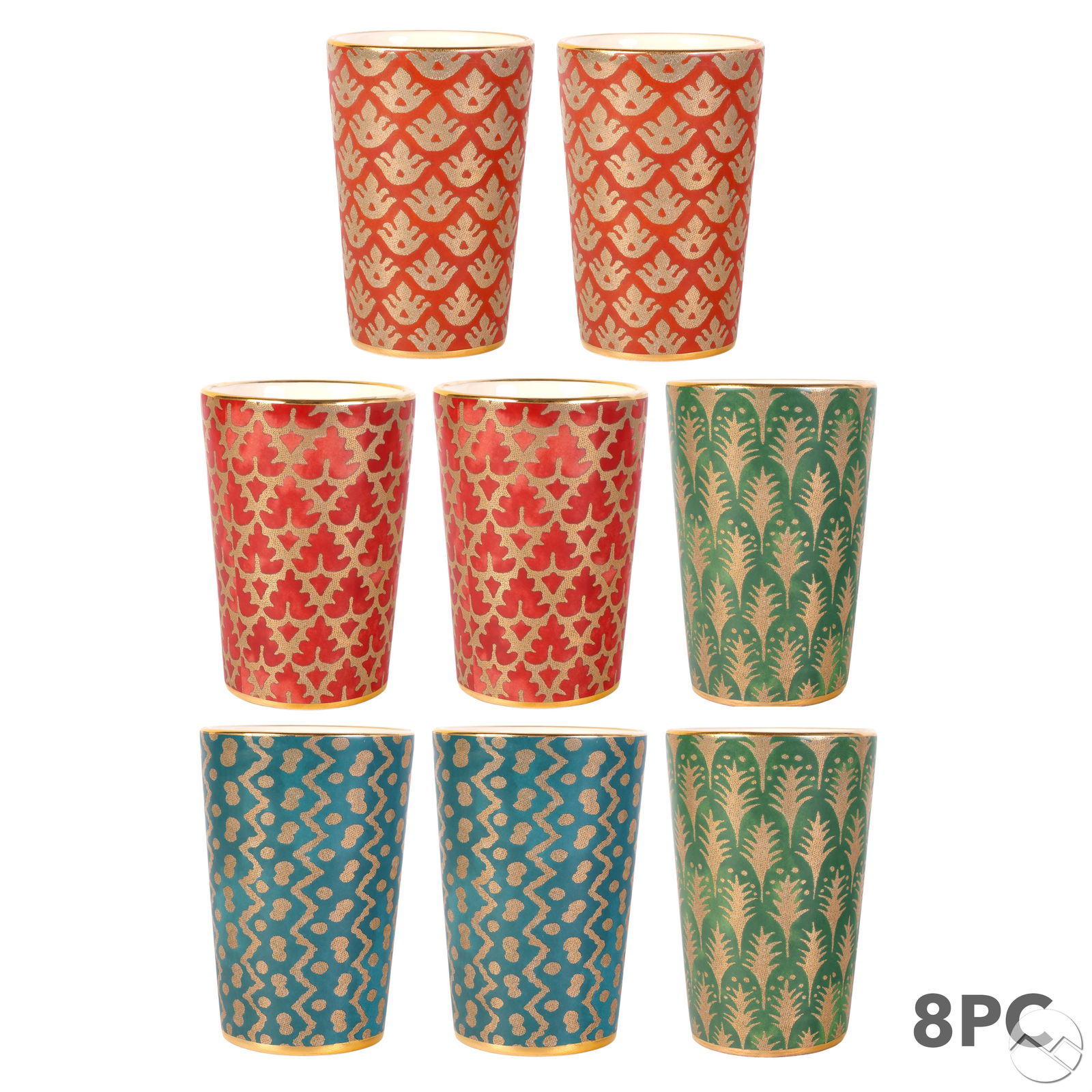 L'Objet for Fortuny Venezia Porcelain Tumblers SET (1 of 7)