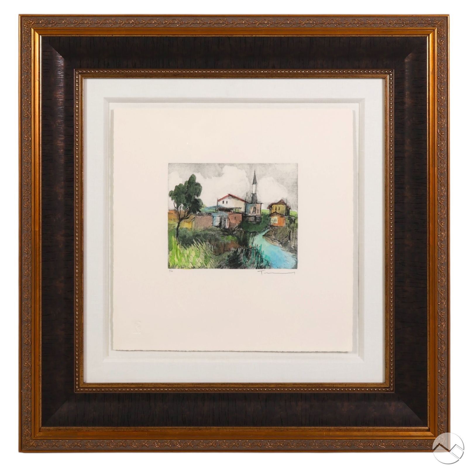 Itzchak Tarkay 1935-2012 Landscape Painted Etching (1 of 7)