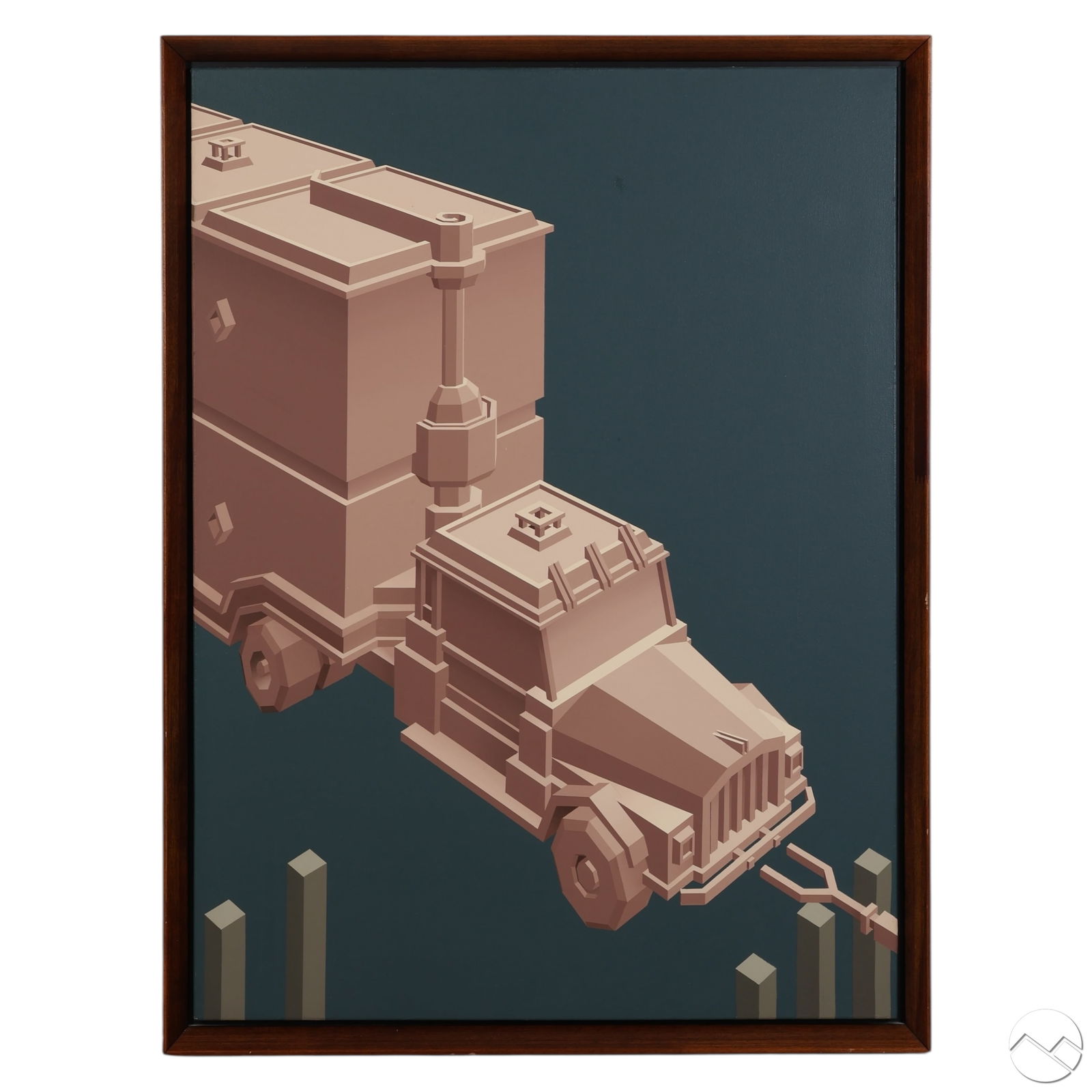 Julio Pacheco Rivas b.1953 Flying Truck Painting (1 of 6)