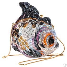 Judith Leiber Crystal Koi Fish Minaudiere Clutch