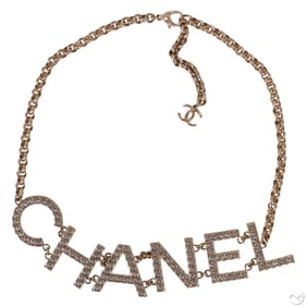 Chanel French Designer CHANEL Logo Belt circa 2019