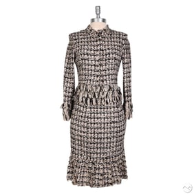 Oscar de la Renta Tweed Skirt and Jacket 2pc SET