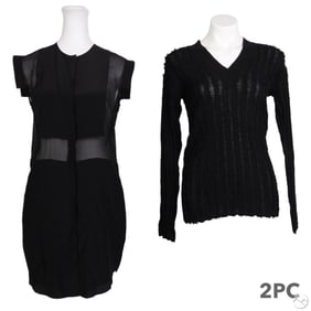 Alexander Wang Black Sweater and Dress SM 2pc LOT