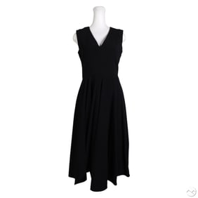 Alexander McQueen Black Asymmetrical Dress Size 42