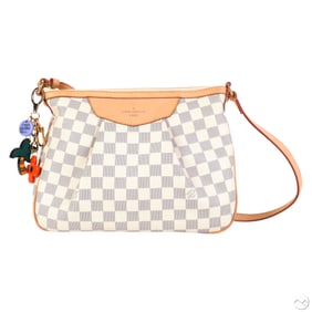 Louis Vuitton LV Siracusa PM Damier Azur White Bag