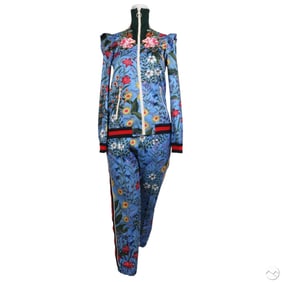 Gucci Women's Floral 2-Piece Tracksuit SET Size M