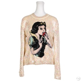 Gucci Disney x Snow White Sequin Wool Sweater Sz L