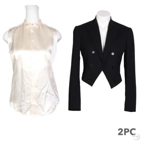Ralph Lauren Black Label Jacket and Blouse 2pc LOT