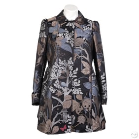 Red Valentino Women's Black Floral Jacket Size 6