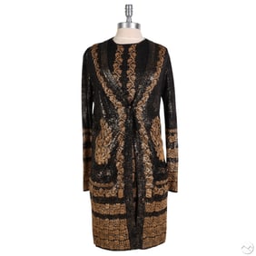Chanel Brocade Knit Dress & Cardigan Set Size 34