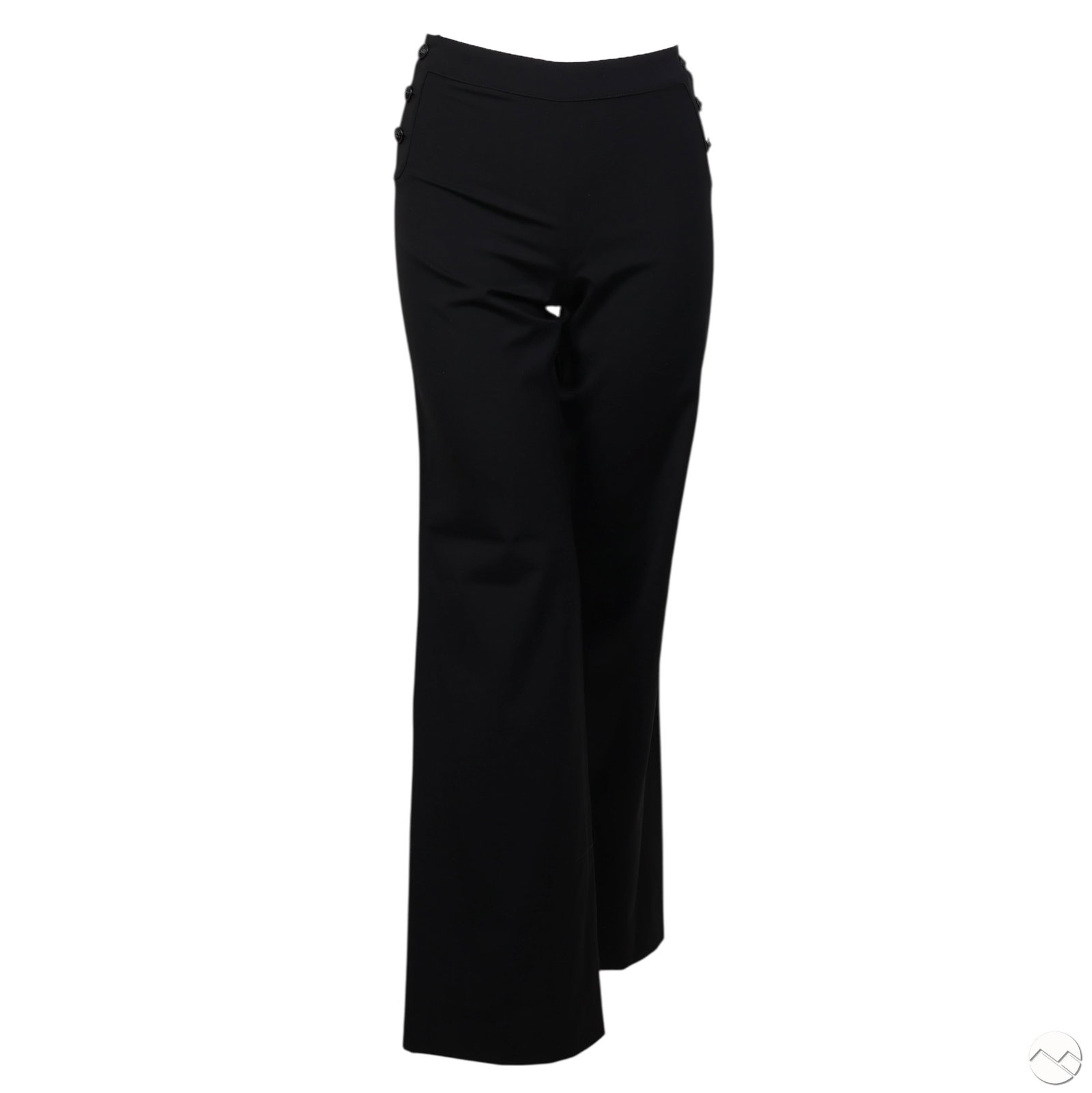 Chanel Women's Black Wool Sailor Style Pants Sz 34 (1 of 8)