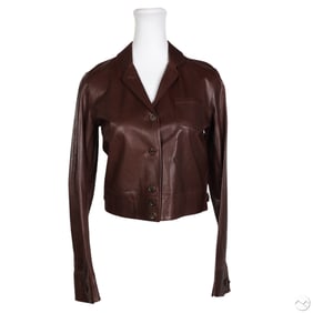 Ralph Lauren Purple Label Leather Jacket Size 6